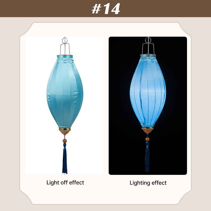 14-дюймовый традиционный фонарь для вечеринки на открытом воздухе шелковый фонарь китайский вьетнамский праздник середины осени весенний новогодний декор украшения
