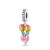 Colorful 925 Silver Butterfly Loves Flowers Beads & Beetle & ladybug Dangle Charm Fits Bracelet Exquisite Pendant Gifts