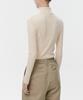 MUSINSA STANDARD WOMAN Women'S Ribbed Slim Turtleneck Knit [Ecru]