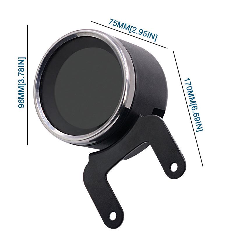 Multifunction Motorcycle Tachometer Meter LED Backlight LCD Motorcycle Speedometer Digital Level