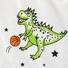 27kids 2024 Новая осенняя футболка с длинными рукавами и имитацией динозавра из двух частей для мальчиков
