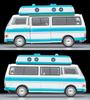 TOMYTEC Tomica Limited Vintage Neo Масштаб Nissan Caravan 1973 Готовый Продукт 1/64 LV-N312a Кемпер, Белый/Светло-Голубой, Модель,