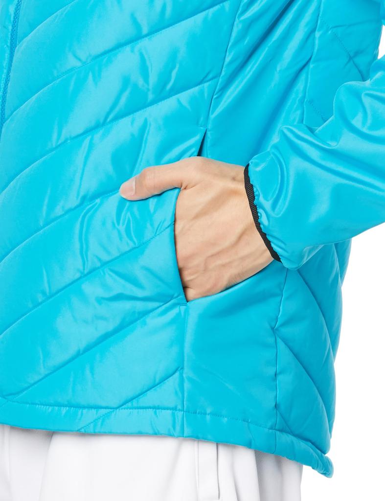 Tennis Wear Tech Fill Jacket Heat Retention Water Repellent Windproof 62MEA505 Blue Atoll X Black L [Mizuno] (Tech Fill)