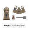 MOC Военная советская американская фигурка солдата, конструктор, кавалерист, пилот, ковбой, детектив, оружие: меч, плащ, детская игрушка, подарок K148