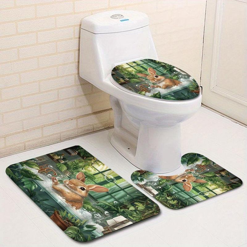 1/4 шт. Весенний пасхальный день водонепроницаемый комплект занавесок для душа декоративный набор для ванной комнаты нескользящий коврик для унитаза коврик для ванной и 12 крючков