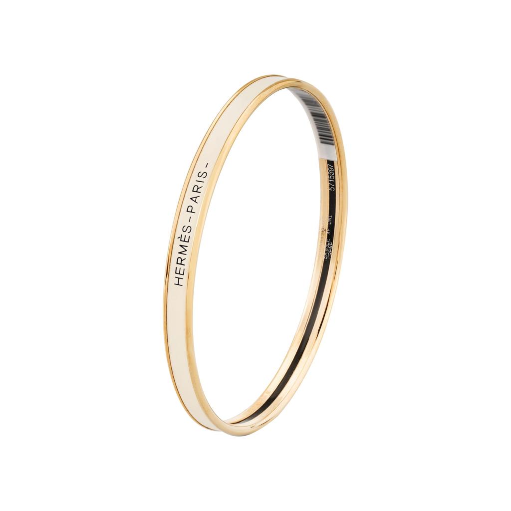 HERMES Uni Bangles Women's Cream White H240001FO85