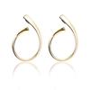 [Naot Jewelry] Женские золотые серьги-кольца, гипоаллергенные, Kainari Hoop Pierces