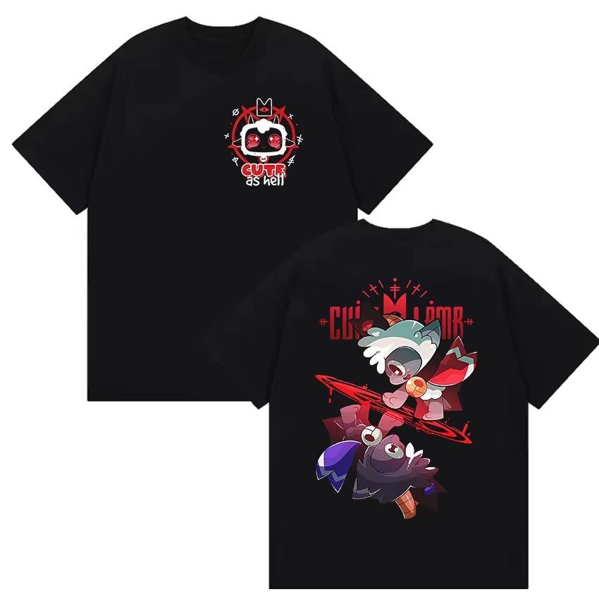 2026 Game Cult of The Lamb Graphic T Shirt Unisex Womens Vintage Harajuku Clothing Tshirts Casual pure Cotton Vintage Tshirt