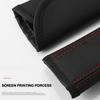 High Quality Car Seat Belt Protection Shoulder Pad Cover for Volkswagen MK8 Logo Top leather automotive Protection accessory