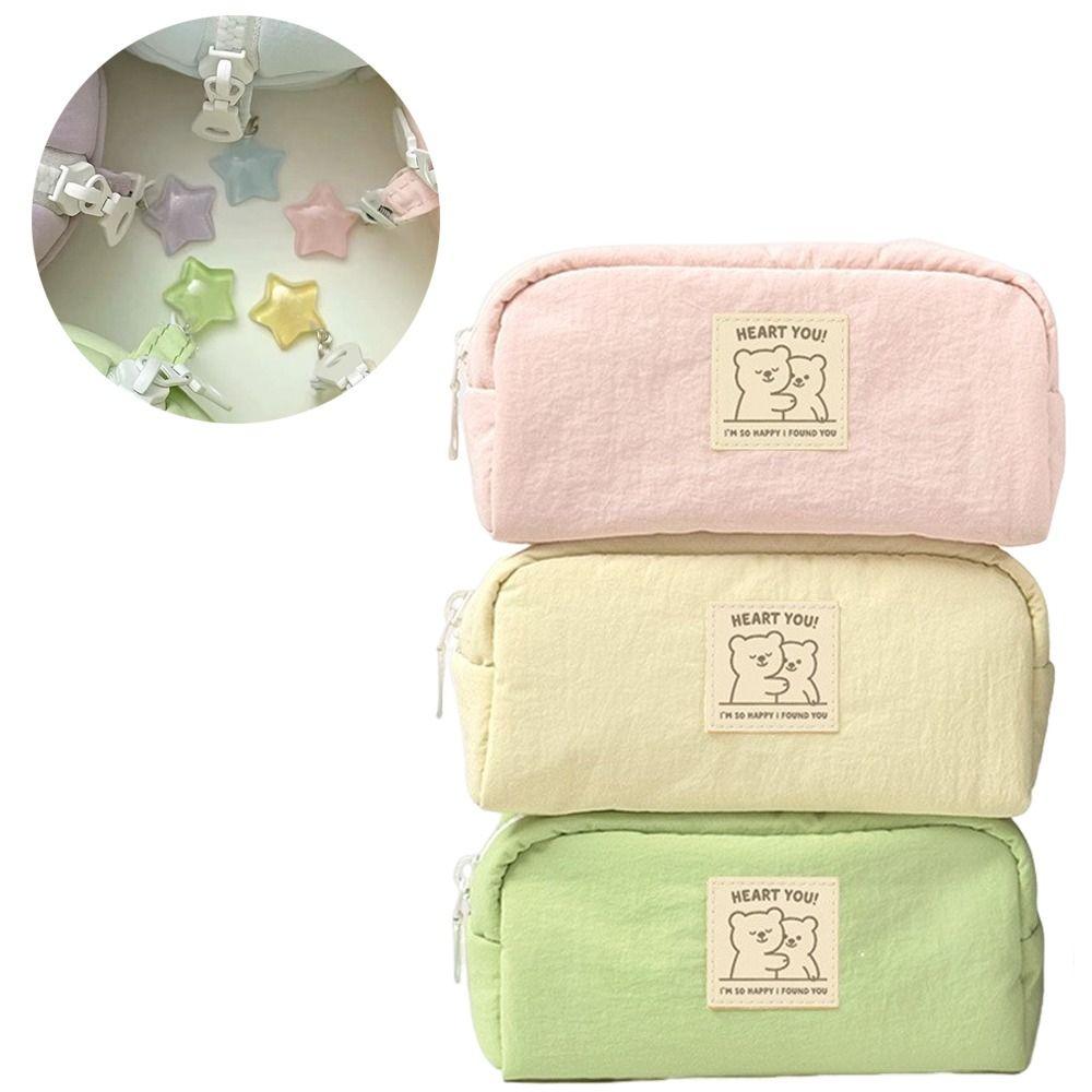 Large Capacity Pen Bag Cartoon Stationery Bag Cute Pencil Case  School Office