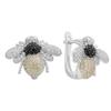Silver Earrings with Cubic Zirkonia (2176381)