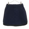 Quilting Mini Skirt 2 Navy Filling Into Cotton Women Used