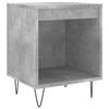 Table de chevet - Maison Exclusive - Gris béton - Bois d'ingénierie - 1 compartiment