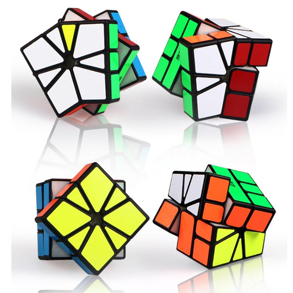 Новейший Qiyi Qifa Sq -1 Magic Cube Square Puzzle 1 Speed Cube Sq1 Mofangge Twisty Learning Educational Kids Toys Game Sticker