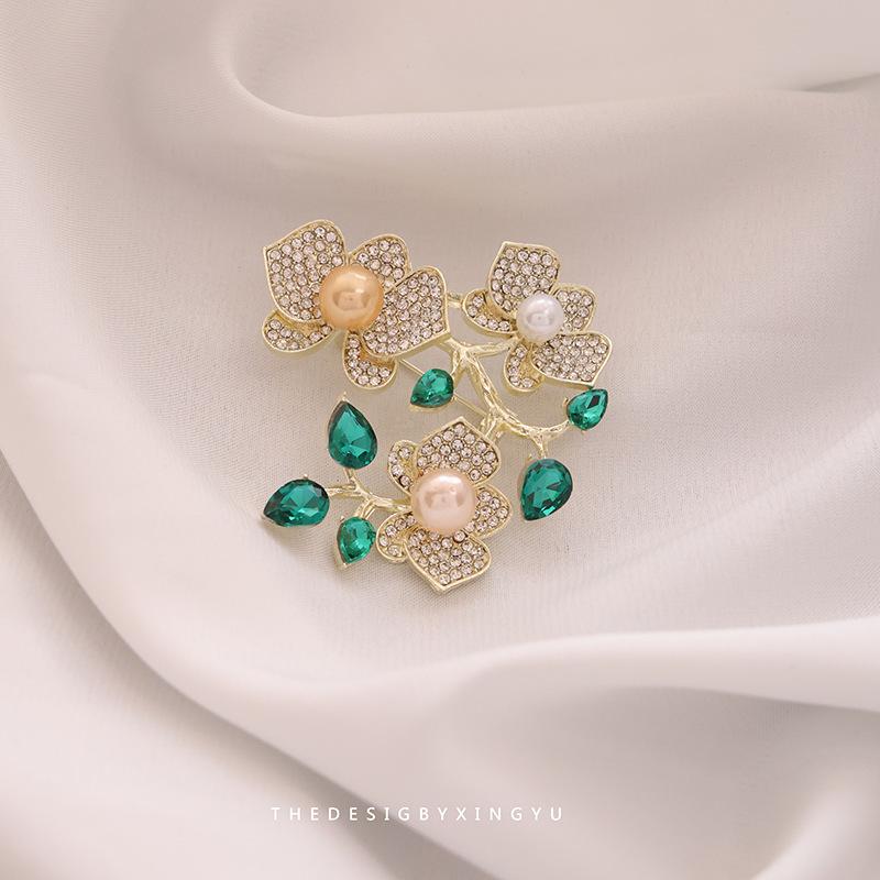 Элегантная брошь в виде золотого жемчужного колоса: Универсальный, Высококлассный Аксессуар для Женщин