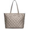 Montana West Quilted Tote Bag for Women Shoulder Bag Fashion Handbags with Top Zipper