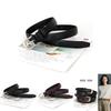 Minimalist Pu Leather Belt For Women With Alloy Buckle For Office And Casual Wear