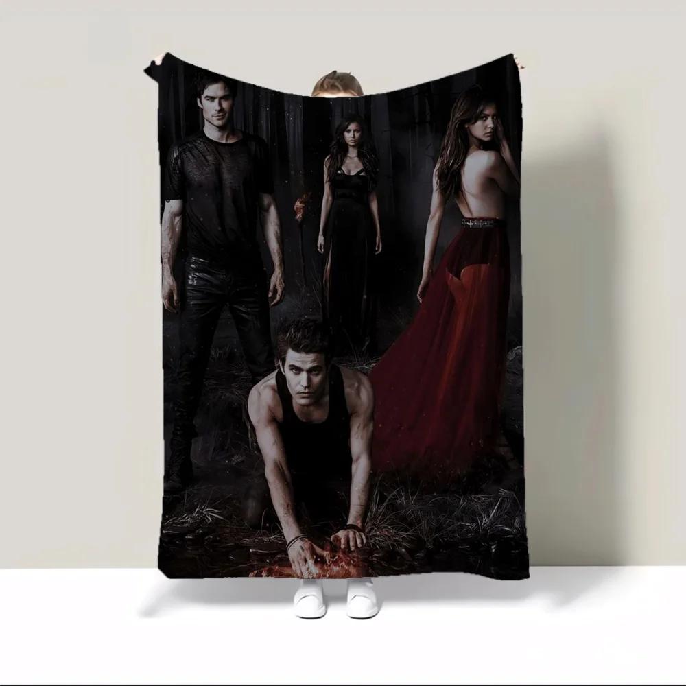 Winter Blanket Throw Blanket for Sofa Luxury The Vampire Diaries Hairy Blankets for Bed Custom Blankets & Throws Home Interior