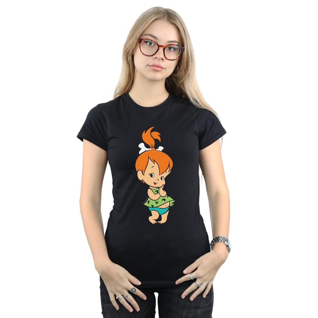The Flintstones Womens/Ladies Pebbles Flintstone Cotton T-Shirt