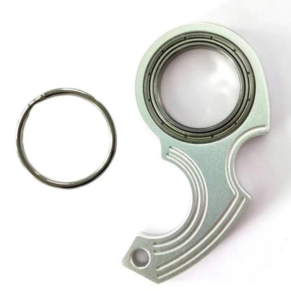 Снимите скуку Вращающееся кольцо для ключей на кончике пальца Кольцо для ключей для вращения на кончике пальца Рождественский подарок