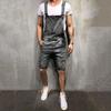 Модные мужские подтяжки джинсовые комбинезоны рваные джинсовые шорты популярная модная рабочая одежда