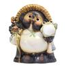 Tori Good Luck Raccoon Dog with Lucky Frog 13 "Shigaraki Ware" No. SA20-2