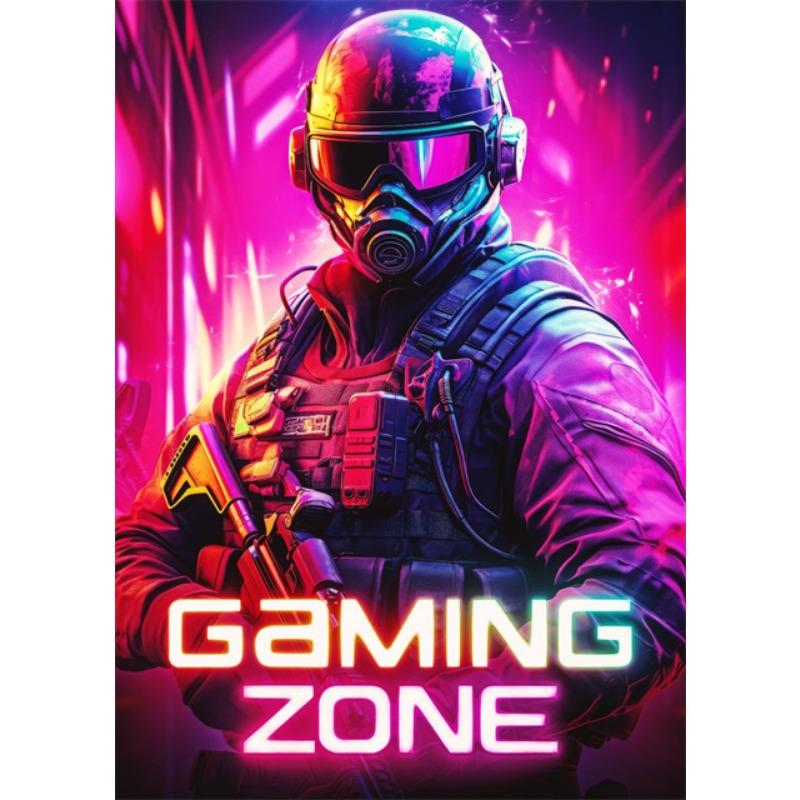 Dragon Assassin Space Armor Gaming Zone Canvas Posters Prints Wall Art Pictures Modern Gamer Bedroom Esports Room Decor Gifts