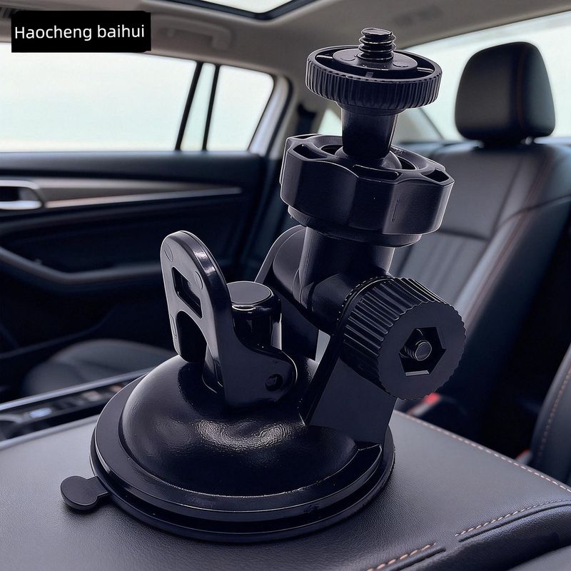 Driving Recorder Screw Connector Large Suction Cup Bracket 4mm 6mm Connector Camera Sports Camera Car Mount Bracket