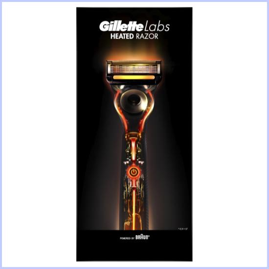 Gillette Labs Стартовый набор с подогревом для бритья - Бритва с подогревающей полоской для влажного бритья, Набор для мужчин, Перезаряжаемая ручка