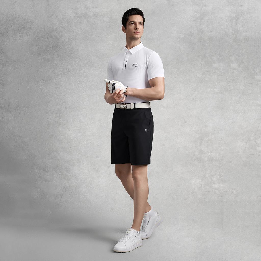 Fila Модные удобные простые универсальные однотонные повседневные шорты серии Golf для мужчин Legendary-Blue A11M535811F-NV