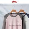 Мужская футболка с длинным рукавом SPAO с вышивкой мишки