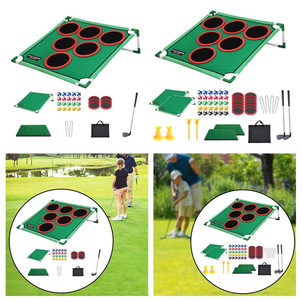 Putting Game Set, Cornhole Board, Foldable Throwing with Lightweight And Portable PP Material