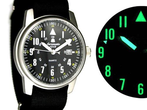 Aeromatic 1912 Watch Second Battle German Rocket Pioneer Reprint A1335 [Parallel Import]
