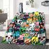 1pc Minecraft Pixel Characters Adventure flannel Blanket for Super Soft Cute Comfort Blanket for Travel Bedding Couch Sofa Blanket Y73049