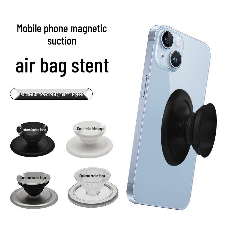 Premium Seamless MagSafe Phone Airbag Stand - Transparent, Detachable, Magnetic