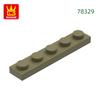 Нетоксичный 124 шт./лот Пластина 1x5 отверстий Блок Moc Цветные Аксессуары Совместимый с 78329 Кирпич Diy Детская Игрушка Детали Сборки