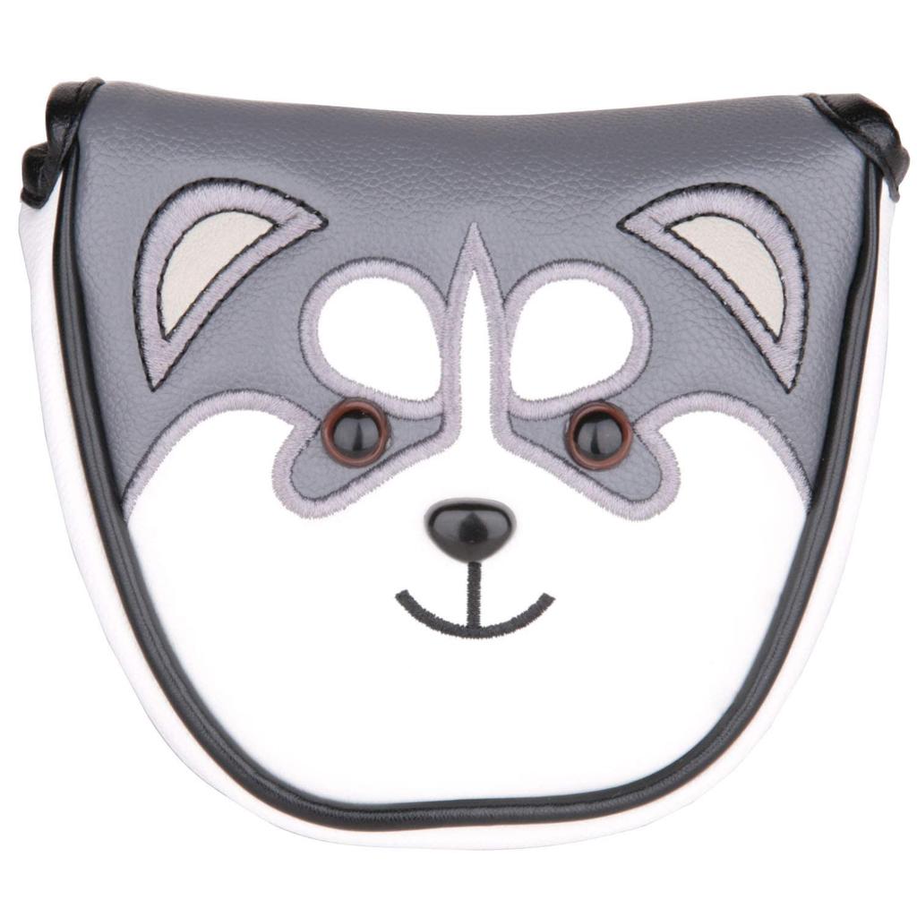 Чехол для гольф-головки, чехол для молотка, совместимый с мячом Odyssey 2, паттер TaylorMade Spider с магнитом для хаски, акита-ину (Собака породы хаски)