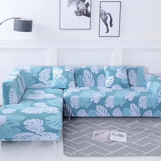 Geometric Corner Sofa Covers For Living Room Elastic Spandex Slipcovers Couch Cover Stretch Sofa Towel L Shape Need Buy 2pieces