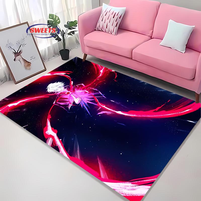 New Shelves ! Jujutsu Kaisen Gojo Satoru Carpet, Living Room Bedroom Office Kid's Room of Choice, Non-slip Machine Washable Mat