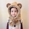 Windproof Winter Baby Hat Thermal One-piece Pullover Hat Soft Kids Hat Hooded Scarf