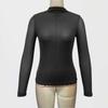Spring and Autumn Women's Half High Neck Bottom Shirt Inner Mesh Top