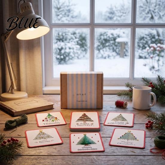 Набор для вышивки крестом «С Рождеством» DIY, Набор для вышивания greeting art для начинающих с дизайном елки, Праздничный набор для начинающих