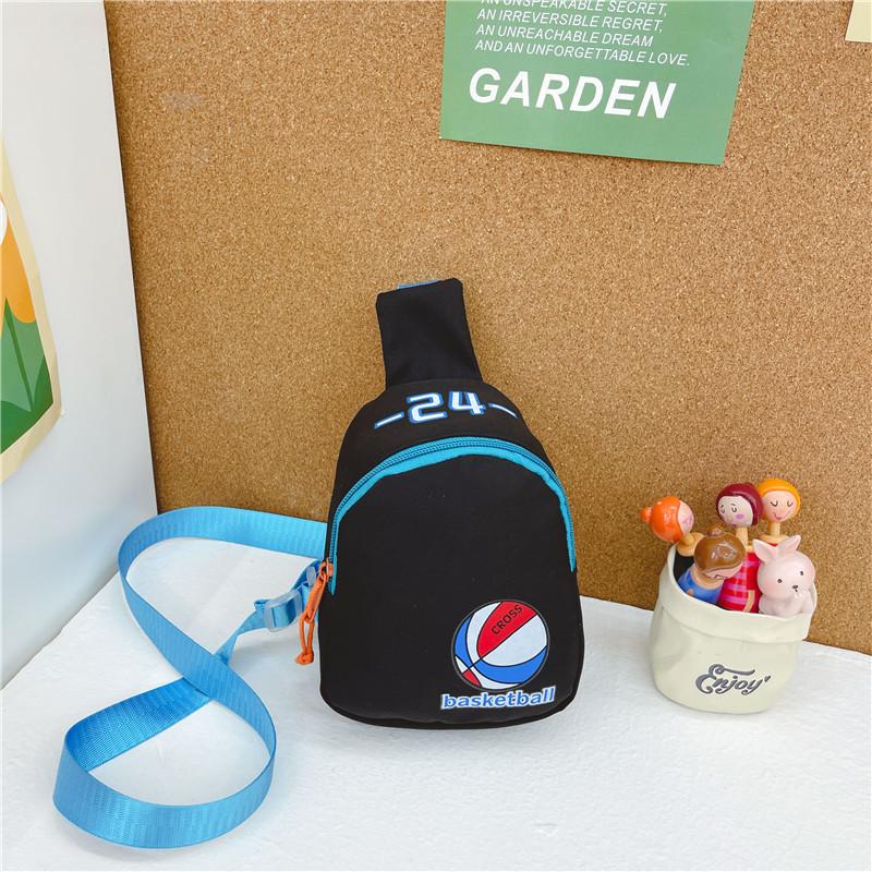 Trendy Cartoon Kids Backpack Stylish Canvas Crossbody Bag For Boys And Girls