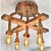 Деревянная стильная люстра ручной работы 5 шт.