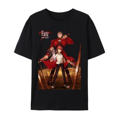 Футболка с коротким рукавом из 100% хлопка по аниме Fate Zero и Stay Night