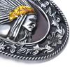 Индийская металлическая мужская пряжка для ремня, западная ковбойская пряжка, подходит для ремня шириной 1,5 дюйма