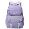 Children's Schoolbag Solid Color Women's Large Capacity Backpack Water-Repellent Backpack Student Backpack