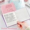 Durable Portable Pocket Book Thickens Horizontal Line Mini Notepad Puppy Scratch Pad Students