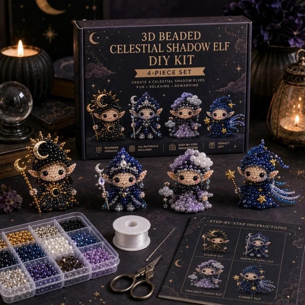 Тыква 3D с бисером DIY Набор для рукоделия Эльф Украшение-паук с бисером Занятия в классе