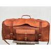 Overnight Duffle Bag Leather Travel Men Luggage Gym Duffel Vintage Genuine